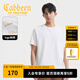 卡賓（CABBEEN）【索羅娜涼感】短袖男士T恤燙珠花卉字母繡花夏季短袖T恤男裝 漂白色02（舒適版型） L /175/50