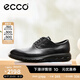 愛步（ECCO）休閑皮鞋 25年夏季系帶男鞋 混動防水720 524784 黑色52478401001 41