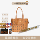 MCM Liz Visetos 老花滿印雙面 帆布拼皮革飾邊 子母包托特包 小號 棕色拼干邑色 MWPDSLR02CO001 現(xiàn)貨