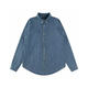POLO SPORT Ralph Lauren拉夫勞倫通勤風(fēng)襯衫女老錢風(fēng)輕奢高級(jí)感牛仔外套男 淺藍(lán)色 S