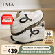 他她（TATA）25秋阿甘鞋女休閑運(yùn)動鞋WPC10CM5 米白/黑 36
