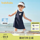巴拉巴拉女童連衣裙寶寶裙子Polo背心裙2025新款夏裝洋氣時髦甜美 深藍80821 110