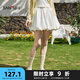 三福短裙2025夏季甜美花苞擺寬松蓬蓬裙半身短裙女裝498364 米白色 S
