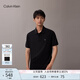 Calvin KleinJeans25早秋新款男純棉珠地網(wǎng)眼ck商務(wù)純色短袖T恤POLO衫4RB012G