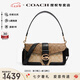 蔻馳（COACH）【官方授權(quán)店】coach女包酒神包腋下手提單肩斜挎包送女友老婆 5509IMRKY卡其色黑色
