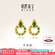 明牌珠寶七夕禮物黃金耳飾 足金5D硬金平安蛇耳釘AFH0420定價 平安蛇 約2.10-2.44克