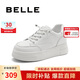 百麗休閑百搭小白鞋女商場(chǎng)簡(jiǎn)約板鞋A6M1DAM4 白色 38