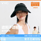 VVC成毅同款防曬帽女夏季小香風(fēng)戶(hù)外騎行防紫外線(xiàn)空頂遮陽(yáng)帽 雅黑