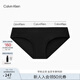 Calvin Klein內衣【摩登引力帶】女士ck提花腰邊棉質(zhì)襠半包臀防夾臀三角內褲女 UB1-太空黑 1條 S