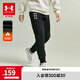 安德瑪（Under Armour）男大童加絨針織長(cháng)褲春季兒童加厚保暖褲男女童運動(dòng)長(cháng)褲244225177 黑色 150