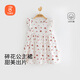 貝瑞加（Babyprints）女童連衣裙夏季純棉背心裙可愛(ài)公主裙女寶寶周歲生日禮服 櫻桃100