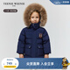 Teenie Weenie Kids【大絨帽派克服】小熊童裝25新款秋冬男女童寶寶三防羽絨服 藏青色 100 cm