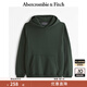 ABERCROMBIE & FITCH男裝24春秋款美式復古時(shí)尚小麋鹿抓絨重磅連帽衛衣KI122-4273 綠色 XS (170/84A)