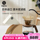 Hero 咖啡濾紙手沖咖啡機濾網(wǎng)滴漏掛耳咖啡粉過濾杯兼v60濾紙 v01原色濾紙1-2杯份 100張