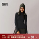 森馬（Semir）毛衣女冬季舒適緊身半高領(lǐng)正肩純色羊毛衫顯瘦打底衫101724107003