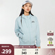 卡帕（Kappa）開(kāi)身帽衫2024新款女運動(dòng)衛衣字母休閑長(cháng)袖外套K0E22MK70 煙熏藍-8242 S