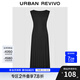 UR七夕2025夏季新款女裝簡約氣質(zhì)百搭無袖小黑裙連衣裙UIS750025 正黑 M