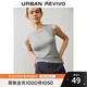 UR秋季新款女時(shí)尚打底外穿修身顯瘦無(wú)袖針織衫UWM940014 冷灰 M