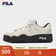 FILA 斐樂(lè)官方女鞋ROSETTA摩登板鞋春新款斑斕鞋運(yùn)動(dòng)鞋休閑鞋 奶白/杏仁奶白-GA 37.5