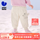 迷你巴拉兒童羽絨褲新款男女童寶寶外穿秋冬款白鴨絨保暖褲子【三防】 【三防拒水絨】極地白 90 cm 充絨量22.1g