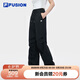 FILA FUSION斐樂(lè )潮牌梭織長(cháng)褲女2025年時(shí)尚寬松直筒休閑褲