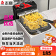 志高(CHIGO)電炸爐商用電炸鍋油炸鍋大容量串串油炸機雞柳薯條油條油炸小吃設備 單缸|創(chuàng  )業(yè)升級款|10L]單炸籃+蓋【獨立開(kāi)關(guān)】