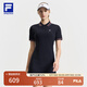 FILA 斐樂官方女裝連衣裙2025夏新款網(wǎng)球運動簡約基礎(chǔ)翻領(lǐng)修身連身裙 RD寶藍-NV S 160/80A/S