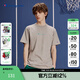 Champion【唯品專(zhuān)供】冠軍短袖2024夏季新款男士休閑印花純棉T恤簡(jiǎn)約情侶 淺灰色 L