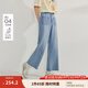茵曼（INMAN）萊賽爾九分直筒牛仔褲2025夏季女裝新款百搭顯腿長休閑褲子 牛仔藍 26