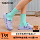 斯凱奇（Skechers）女鞋洞洞鞋涼鞋增高厚底耐磨沙灘拖鞋小怪獸包頭洞洞鞋111581 薰衣草色/LAV 37