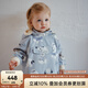OAK FAMILY寶寶夾棉加厚軟殼外套冬季防風(fēng)蓄熱戶外保暖連帽沖鋒衣 【夾棉款】狗狗派對(duì) 90 cm