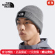 The North Face 北面針織帽男女通用款25秋冬款戶(hù)外運動(dòng)帽時(shí)尚保暖毛線(xiàn)帽子8CGZ DYX灰色 OS/帽圍48.2cm