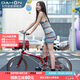 大行（DAHON）D10折疊自行車20英寸10速成人復古單車HAC003 石榴紅