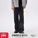 CHINISM CH赤塵直筒垂感美式微喇褲男士春秋高街褶皺工裝褲寬松休閑褲子 黑色 L