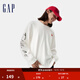 GAP【故宮聯(lián)名】男女裝2025春季新款刺繡紅包logo長(cháng)袖T恤723885 白色 L (175/96A)亞洲尺碼
