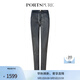 PORTSPURE寶姿女裝2024年春夏新品小腳口牛仔長(cháng)褲RT3P204RDD026 BLACK GREY MIX 42