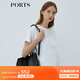 PORTS寶姿 商場同款新品女裝短袖白色刺繡圓領T恤LL8N026FCC102 白色 L