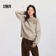森馬（Semir）森柔|地理系列毛衣女冬季半高領(lǐng)刺繡條紋衫101724107022