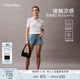 Calvin KleinJeans【涼感】25春夏女士ck性感辣妹復(fù)古高腰牛仔短褲47B960G