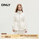 ONLY春夏莫代爾休閑立領(lǐng)字母落肩開衫衛(wèi)衣女|12439R023 A43 奶油白色 M (165) 84A