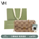 VANESSA HOGAN VH女包山茶花信封包高級感包包老花鏈條小包單肩斜挎包生日禮物 黃棕色+綠野仙蹤禮袋