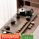 唐豐高檔茶具套裝家用全自動(dòng)燒水壺一體茶盤(pán)功夫茶臺茶壺茶杯泡茶整套 青云茶盤(pán)+重樓提梁14頭