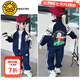 G.DUCKKIDS童裝聯(lián)名奧特曼男童套裝春秋帥氣小男孩衣服兒童外套運動(dòng)裝兩件套 藏青色拼袖套裝 130 cm