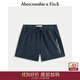 Abercrombie & Fitch男裝25秋季新款美式復古百搭抽繩松緊腰運動(dòng)衛褲短褲176-5450 海軍藍 M (180/80A)