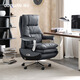 顧全真皮電動(dòng)老板椅高端辦公椅可躺大班椅辦公室總裁椅座椅S031深灰