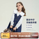 左西女童連衣裙秋裝春秋2025新款兒童牛仔裙女孩背帶裙子 牛仔色 150