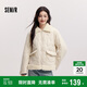 森馬（Semir）棉服女拼接毛絨翻領(lǐng)溫柔百搭2024冬季寬松棉衣復(fù)古風(fēng)109724112003