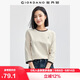 佐丹奴T恤女純棉套頭衫貓咪刺繡撞色圓領(lǐng)七分袖上衣05324798