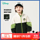 迪士尼寶寶（Disney Baby）童裝男女童學(xué)院風(fēng)米奇時(shí)尚休閑百搭舒適保暖搖粒絨外套秋冬季新款 233S1853深灰綠 110