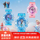泰利奇兒童手表艾莎女孩電子表愛(ài)莎公主發(fā)光玩具小學(xué)生幼兒園只看時(shí)間 (艾莎公主)藍色抬手
